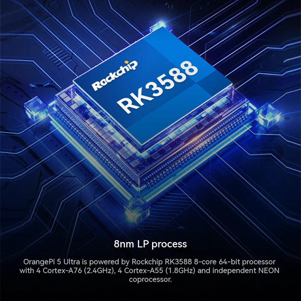 Orange Pi 5 Ultra 8GB/16GB LPD - Rockchip Rk3588 Development Board recension och pris